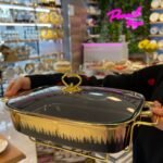 Gold Siyah Porselen Isıtma Tenceresi*KARE