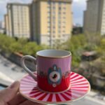 2 Kişilik Pink Candy Türk Kahvesi Fincan Seti