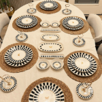 38 Parça Black Candy Kahvaltı Pasta ve Servis Takımı **PORSELEN SERİ🌟