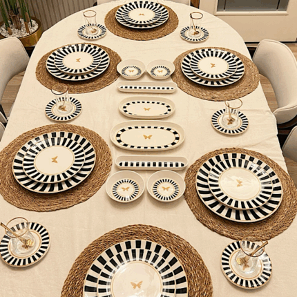 38 Parça Black Candy Kahvaltı Pasta ve Servis Takımı **PORSELEN SERİ🌟