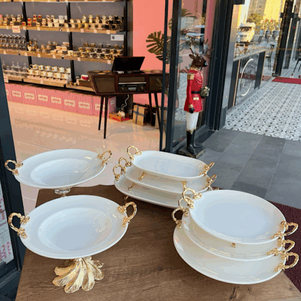 8 PARÇA PORSELEN TAM SET SUNUM SETİ
3+3+2 Seri  ** GOLD