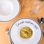 2’li Makarna Tabağı - Spagetti Eat pasta forget your regret…