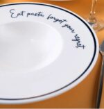 2’li Makarna Tabağı - Spagetti Eat pasta forget your regret… - Görsel 5