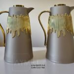2 Li Gold İthal Termos Seti Gold detaylı -cappuccino