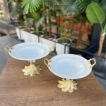 2’Li Zamak Ayaklı Salata Kasesi