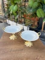 2’Li Zamak Ayaklı Salata Kasesi