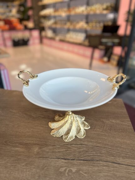 28 cm
Zamak AYAKLI Yuvarlak Porselen Salata Kasesi