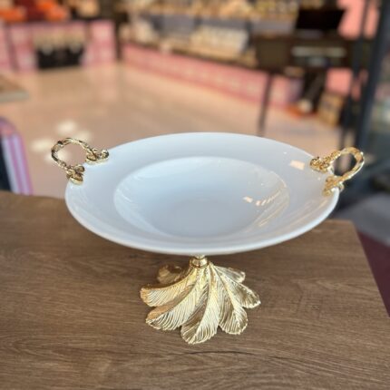 28 cm
Zamak AYAKLI Yuvarlak Porselen Salata Kasesi