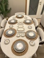 38 Parça Black Candy Kahvaltı Pasta ve Servis Takımı **PORSELEN SERİ🌟 - Görsel 5