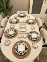 38 Parça Black Candy Kahvaltı Pasta ve Servis Takımı **PORSELEN SERİ🌟 - Görsel 3