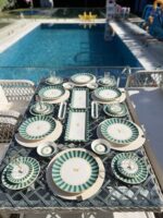 38 Parça Green Candy Kahvaltı Pasta ve Servis Takımı **PORSELEN SERİ🌟 - Görsel 7