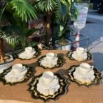 18 Parça FİNCAN + TEPSİ + PEÇETE KOMBİNİ