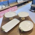 4 PARÇA ZEYTİN DETAY  PORSELEN SUNUMLUK