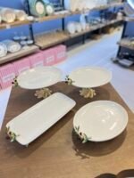 4 PARÇA ZEYTİN DETAY  PORSELEN SUNUMLUK