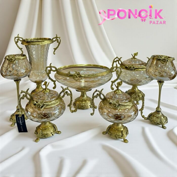 7 PARÇA  AVANGARD KONSOL & SALON  SETİ  kod082 - Görsel 1