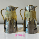 2 Li Gold İthal Termos Seti Gold detaylı