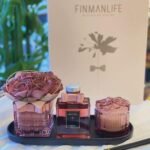 4 PARÇA ÇİÇEKLİ KOKU VE MUM SETİ****