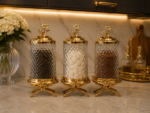 3’Lü Japon Gülü Çatlamalı  Kavanoz Gold **LARGE LUXURY**BRENA - Görsel 2