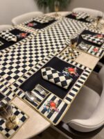 25 PARÇA SOFRA SERVİS SUNUM TAKIMI**DAMALI SERİ - Görsel 2