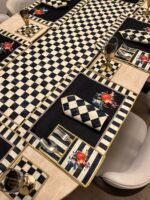 25 PARÇA SOFRA SERVİS SUNUM TAKIMI**DAMALI SERİ