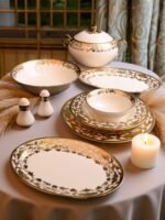 60 PARÇA KÖSEM SULTAN LUXURY 
PORSELEN YEMEK TAKIMI **12 KİŞİLİK - Görsel 2