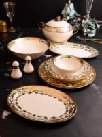 60 PARÇA KÖSEM SULTAN LUXURY 
PORSELEN YEMEK TAKIMI **12 KİŞİLİK - Görsel 3