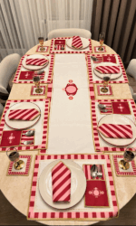 25 PARÇA SOFRA SERVİS SUNUM TAKIMI**PİNK CANDY