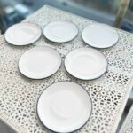 6 Adet Stayl Pasta Tabağı ( mavi detay)