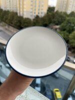 6 Adet Stayl Pasta Tabağı ( mavi detay) - Görsel 2