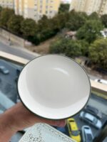 6 Adet Stayl Pasta Tabağı ( yeşil detay) - Görsel 2