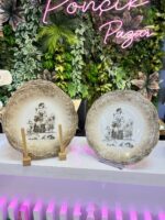 6 Adet Porselen Pasta Tabağı Charlotte Serisi - Görsel 2