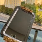 6 Adet Çift Dekorlu Gümüş Renk Tepsi