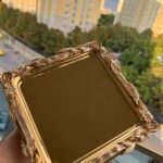 6 Adet Sarmaşık Gold Renk Tepsi