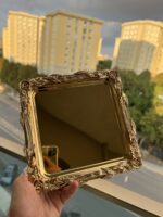 1 Adet **Sarmaşık Gold Renk Tepsi Kopyası - Görsel 2