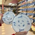 6 Adet Porselen Pasta Tabağı  Blue Null