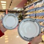 6 Adet Porselen Pasta Tabağı Hand Made