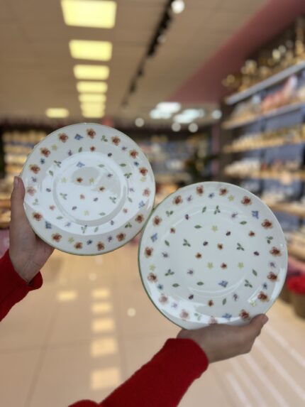 6 Adet Porselen Pasta Tabağı Btey Kopyası