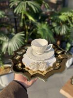 12 PARÇA YILDIZ TEPSİ ve PEÇETE SETİ*GOLD - Görsel 4