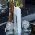 2 Lİ ÇATLAK KÜRE KİTAP TUTUCU FÜME