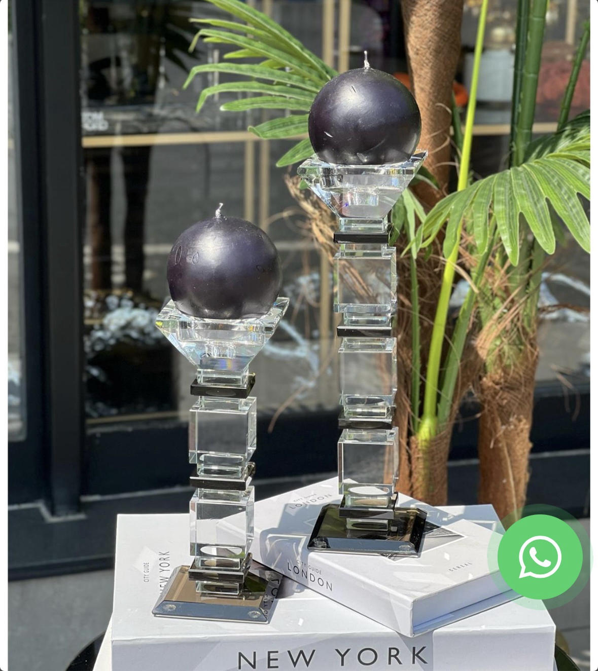 screenshot-30 2 Lİ KRİSTAL MODERN ŞAMDAN KAHVE - Görsel 1