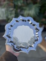 12 PARÇA YILDIZ TEPSİ ve PEÇETE SETİ*GÜMÜŞ - Görsel 2