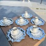 24 Parça FİNCAN + TEPSİ + PEÇETE KOMBİNİ *GÜMÜŞ