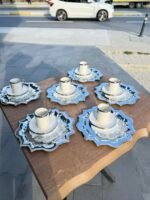 24 Parça FİNCAN + TEPSİ + PEÇETE KOMBİNİ *GÜMÜŞ - Görsel 2