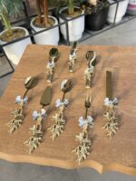 8 Parça AVANGARDE Gold Kelebekli Servis Seti ve Maşa Seti - Görsel 2