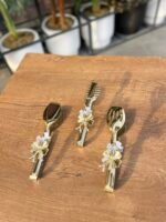 8 Parça AVANGARDE Gold Kelebekli Servis Seti ve Maşa Seti - Görsel 4