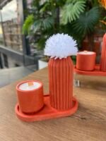 3 Parça Banyo Kombin Set* VİNTAGE 
Kiremit - Görsel 2