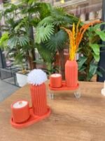 3 Parça Banyo Kombin Set* VİNTAGE 
Kiremit - Görsel 3