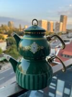 Emaye Green çaydanlık
