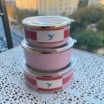 3’Lü EMAYE PİNK CANDY SAKLAMA KABI