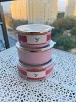 3’Lü EMAYE PİNK CANDY SAKLAMA KABI